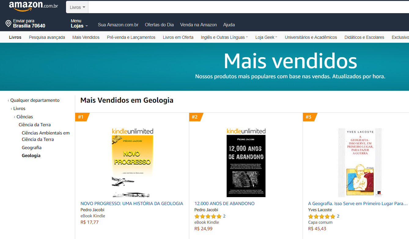 Primeiros na Amazon